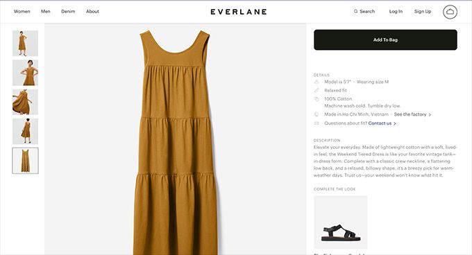 Everlane business website