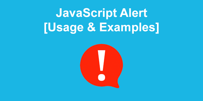 JavaScript Alert Examples And Usage 