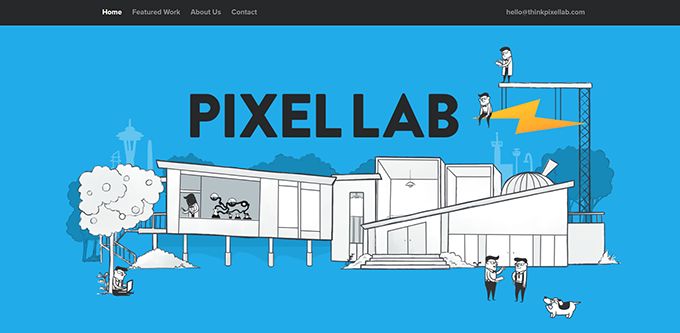 Pixellab one page website