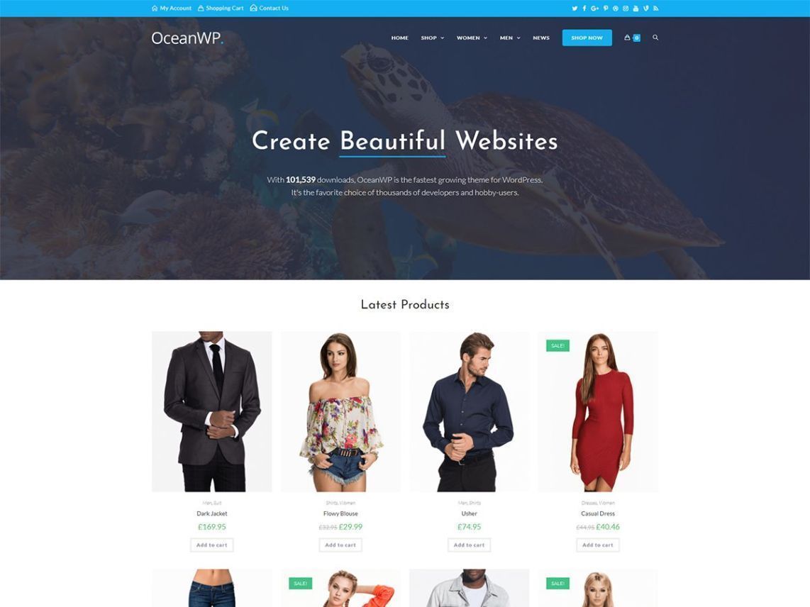 Ocean WP Minimalist Theme for WordPress