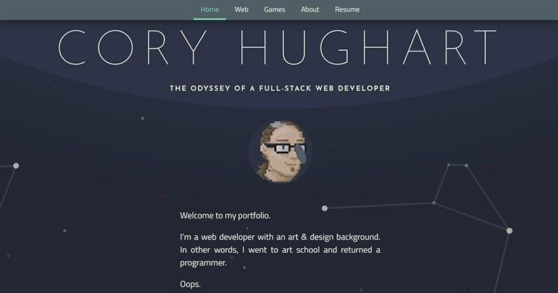 27 Examples Of Web Developer Portfolios For Inspiration Alvaro Trigo   Cory Web Developer Portolio 