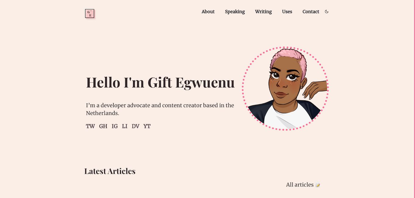 Gift Egwuenu Portfolio Example