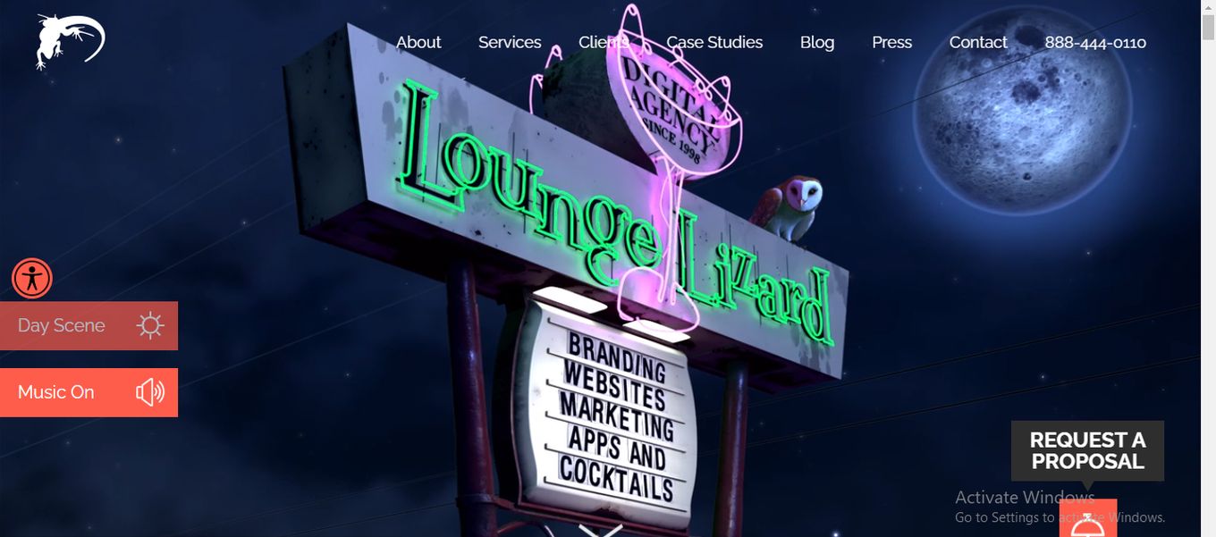 Lounge Lizard Developer Portfolio Example