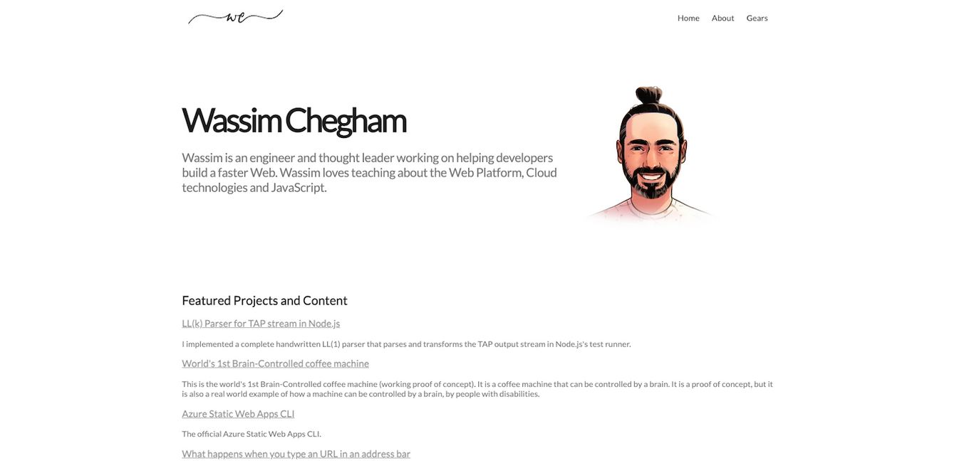 Wassim Chegham - Developer Portfolio Example