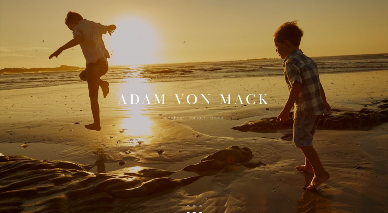 Adam Von Mack Photography Portfolio Example