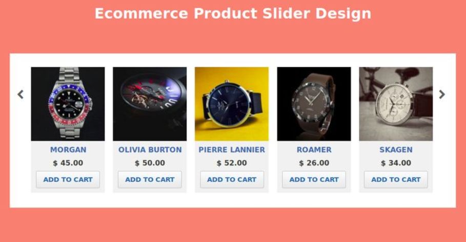 Carousel of Products Example