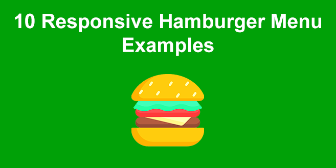 10+ Hamburger Menu Examples [CSS Only]
