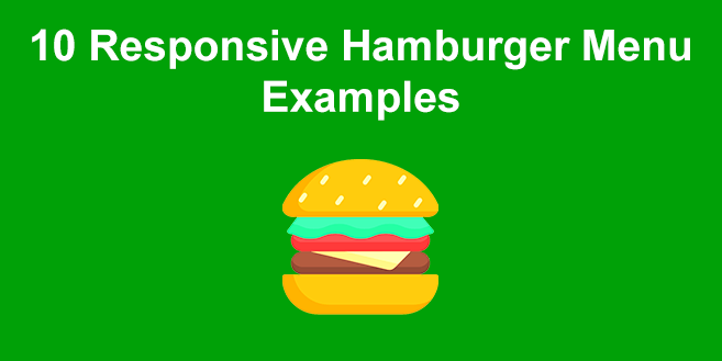 10 Hamburger Menu Examples CSS Only 