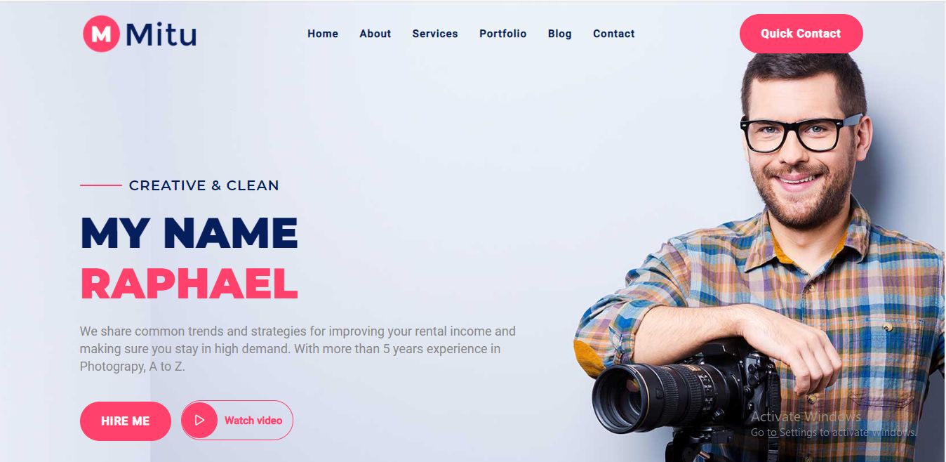 Personal Homepage Template