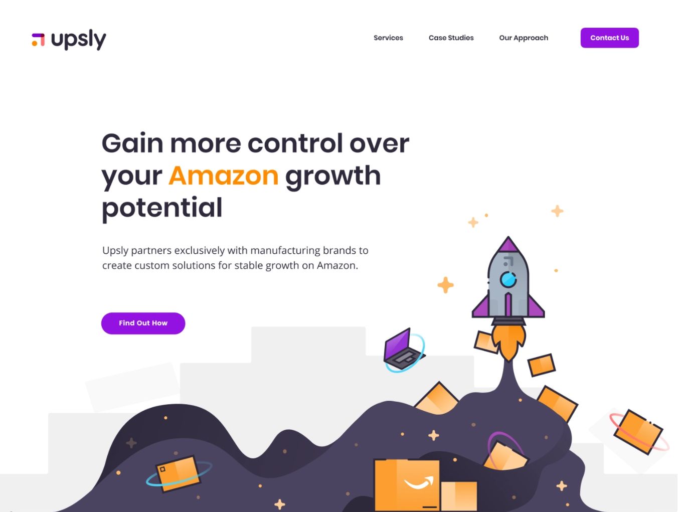 Upsly Flat Design