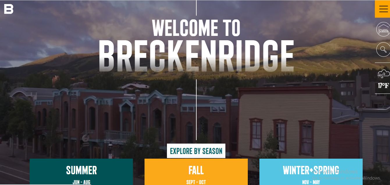 Breckenridge Travel Webpage