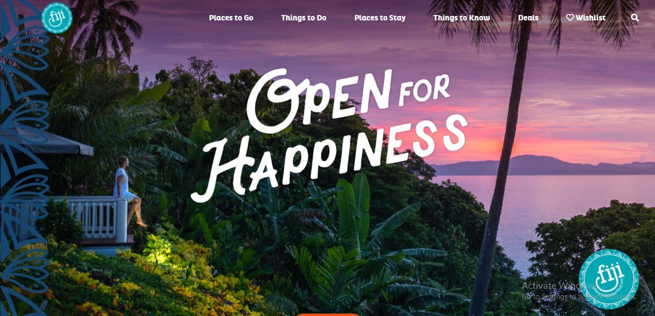 Fiji Travel Web Design