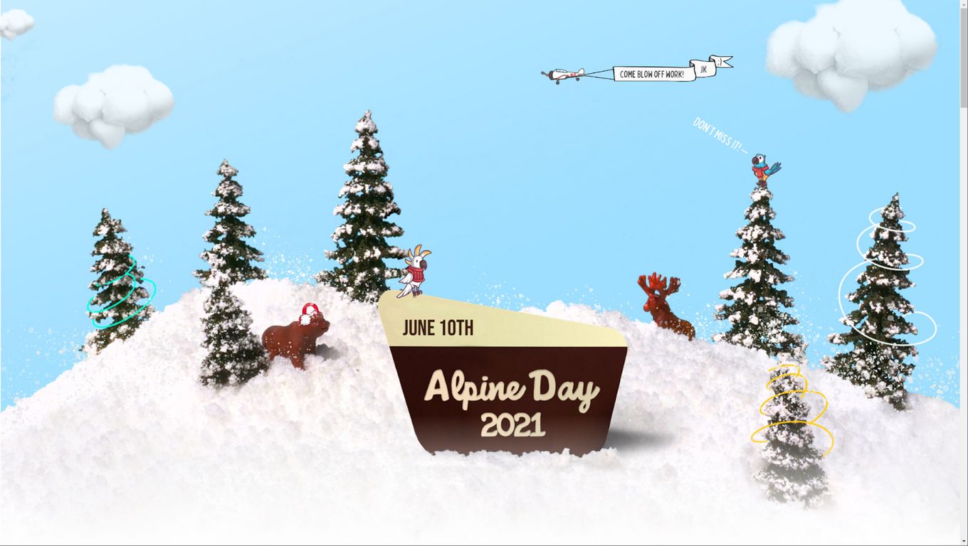 Alpine Day Storytelling Website Design