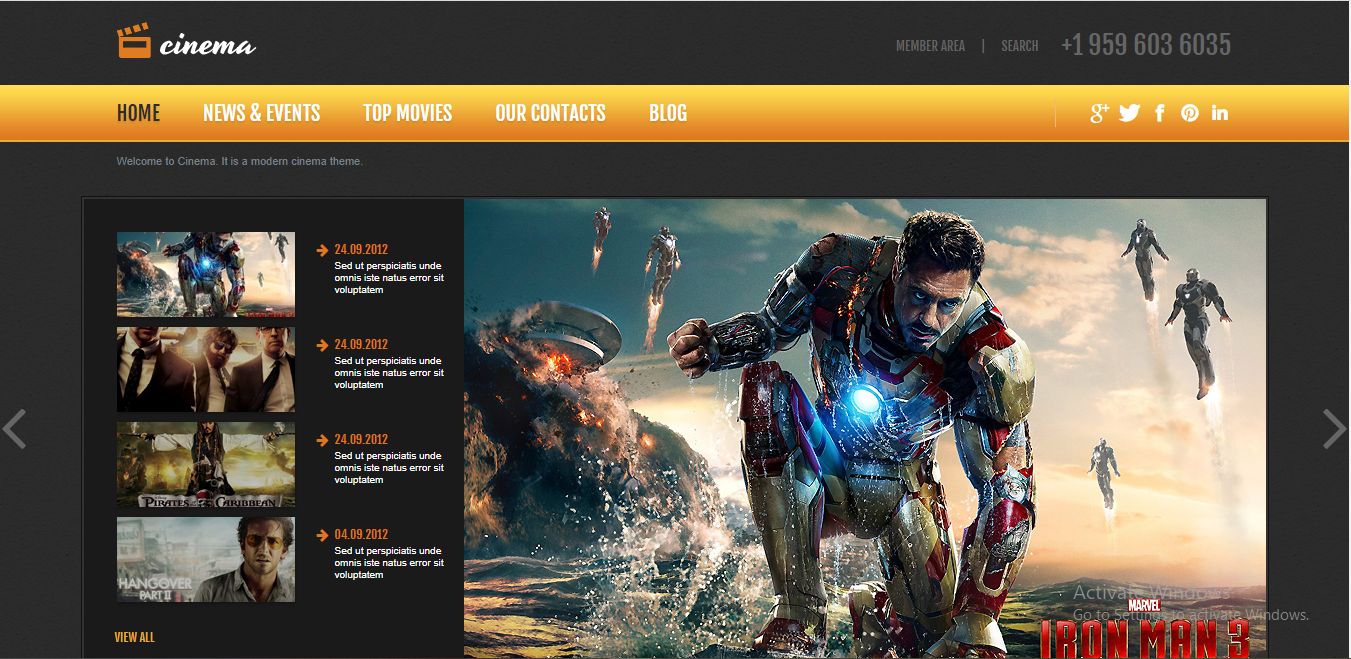 7  Amazing Movie Website Templates Alvaro Trigo #39 s Blog