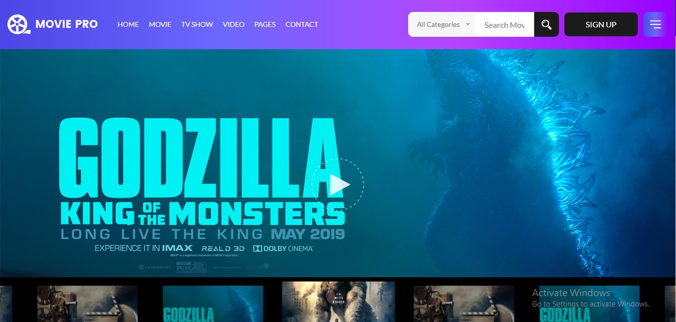 Movie Site Template Free Download