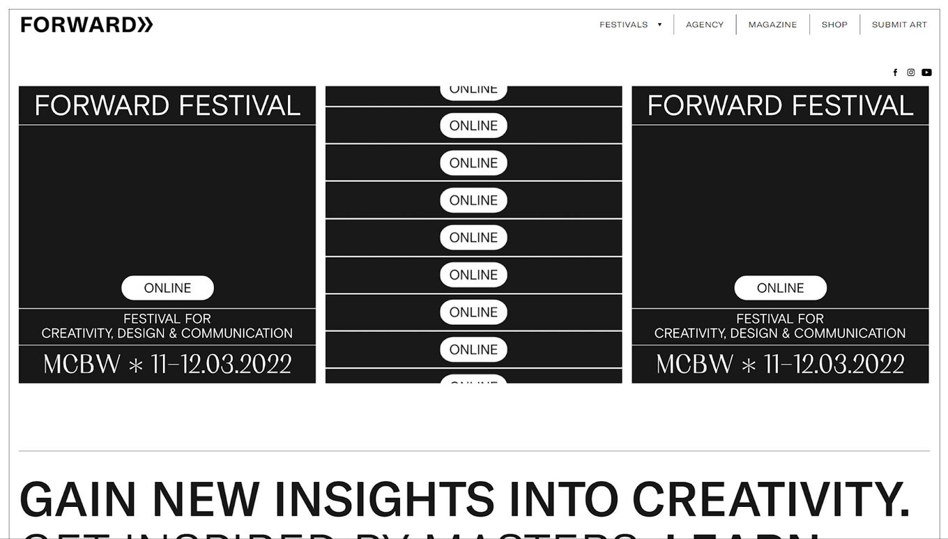 Forward Creative Design Website