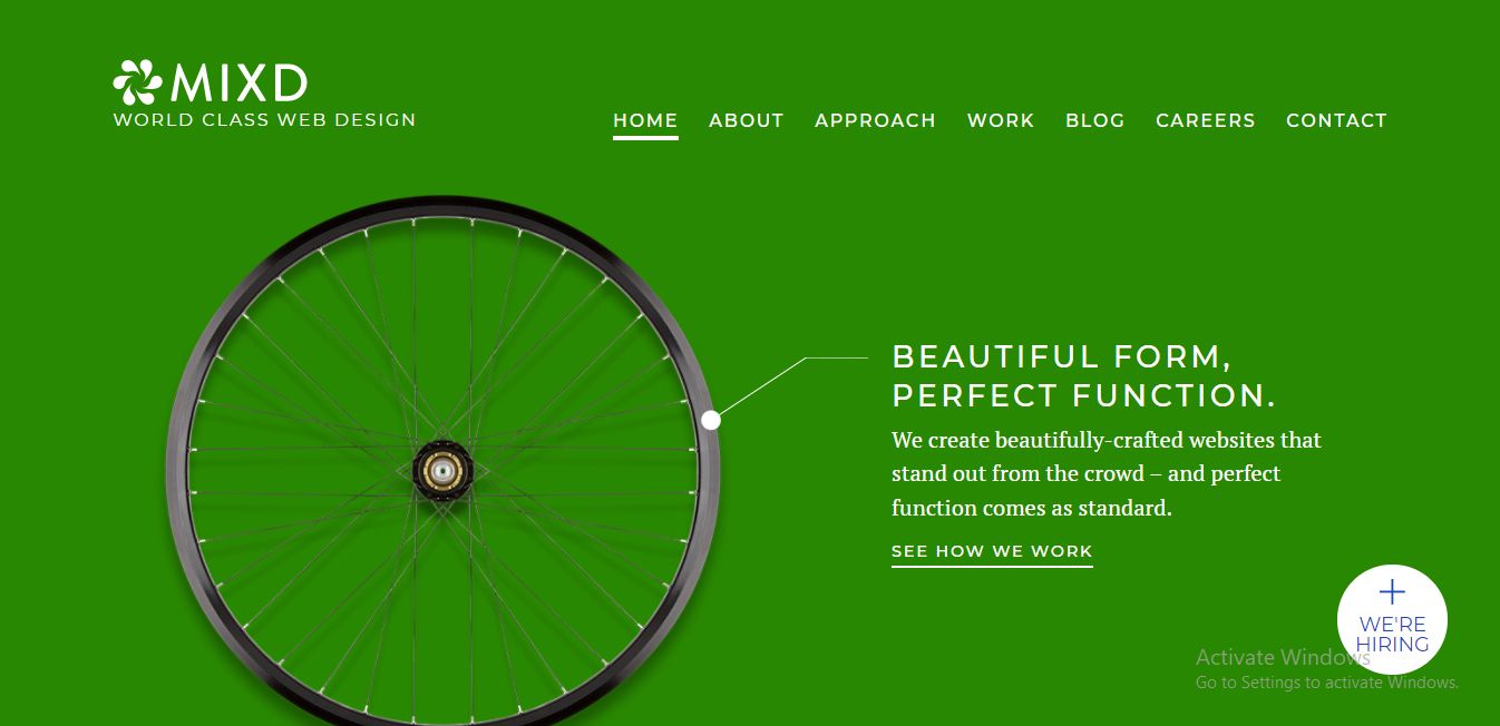 MIXD - Aesthetic Website Design Example