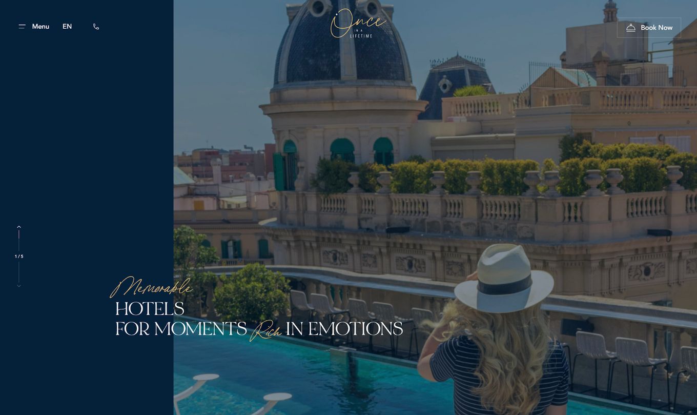 Once In A LifeTime Hotels - Gorgeous Hotel Website