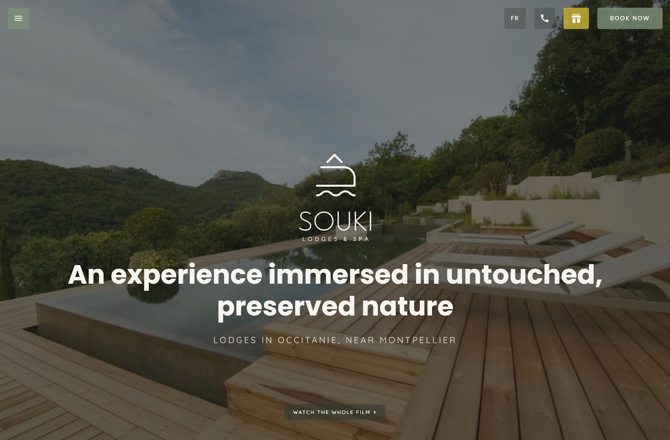 Souki Lodges & Spa - Beautiful Hotel Website Design
