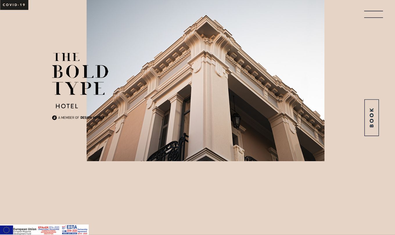 The Bold Type Hotel - Gorgeous Hotel Website