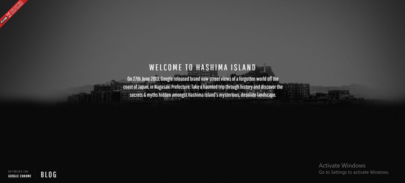 Hashima Island - Super Scary Website