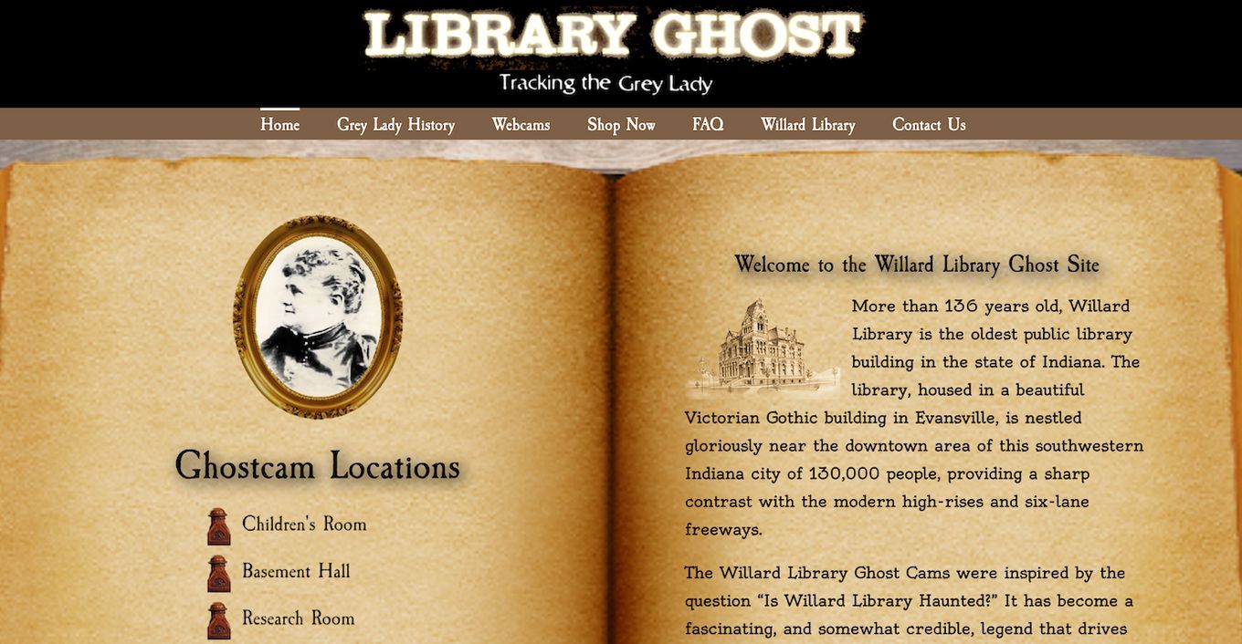 House Library Website - Very Scary Website to Visit