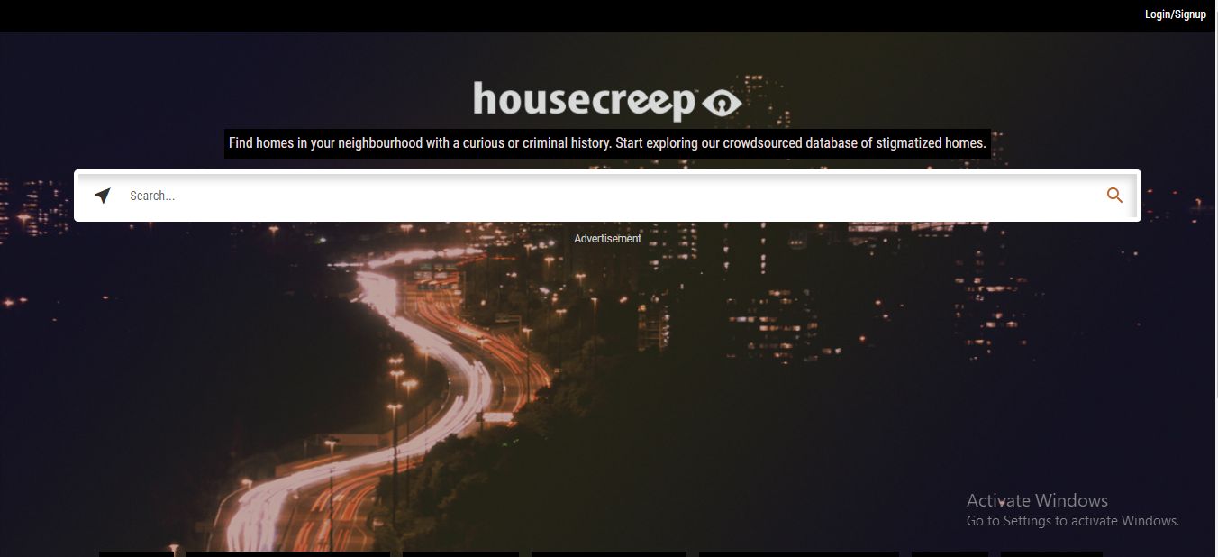 Housecreep - The creepiest Website