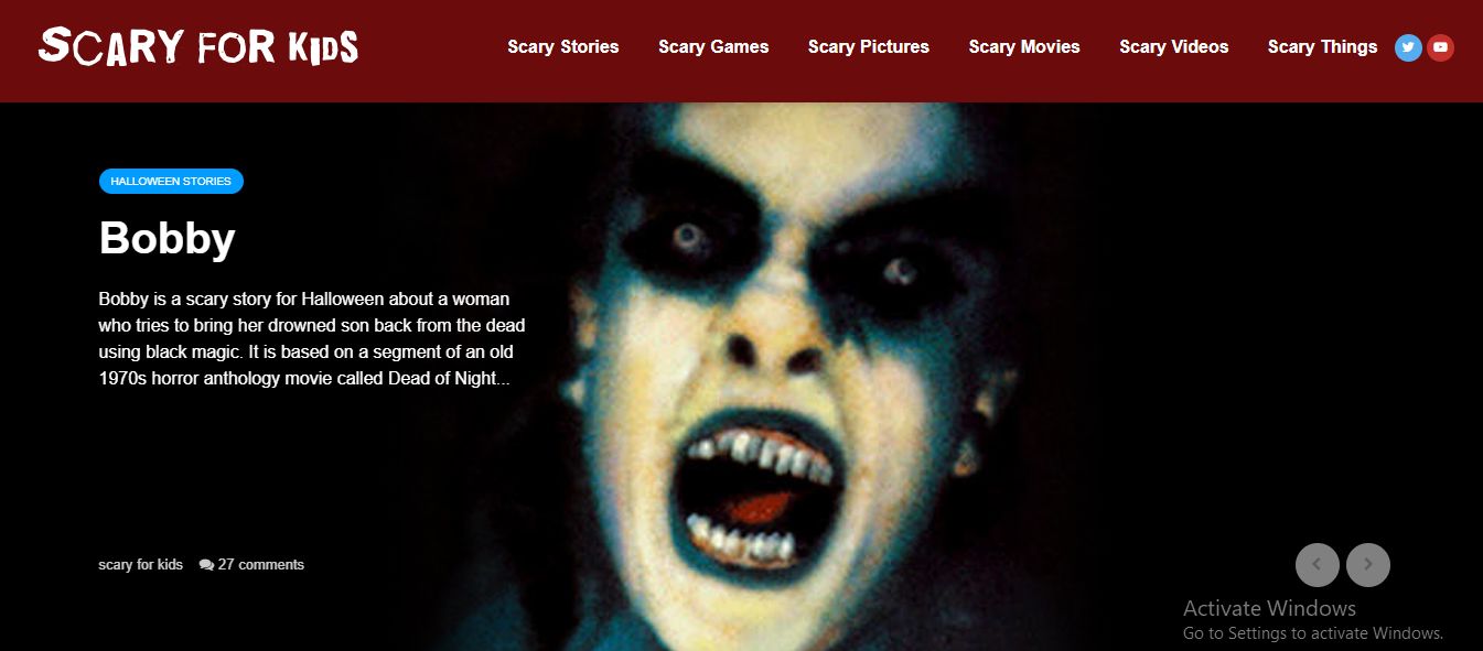 Scary For Kids - Creepy Website You Should Never Visit