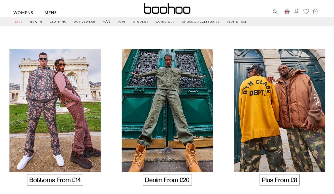 Boohoo - Website Design