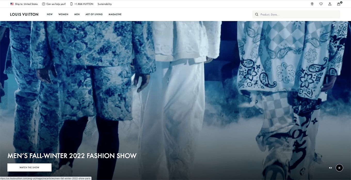 Use Large Images And Videos For Your Fashion Website Design