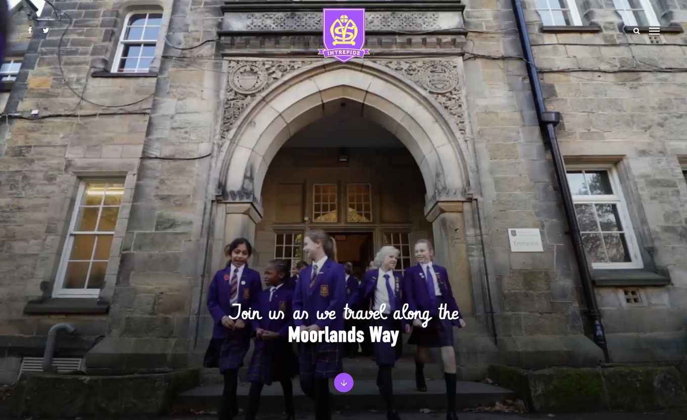 Moorlands School - Website Design Example