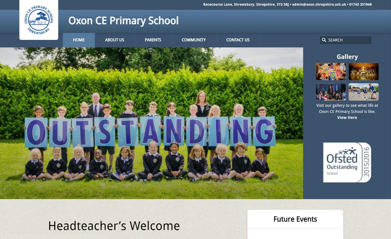 Oxon Primary School Website Design