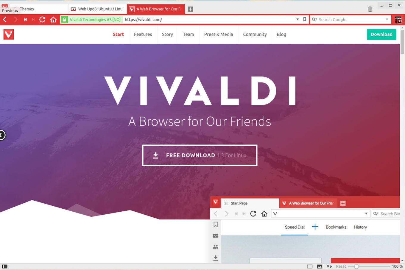 Vivaldi - Browser for Linux