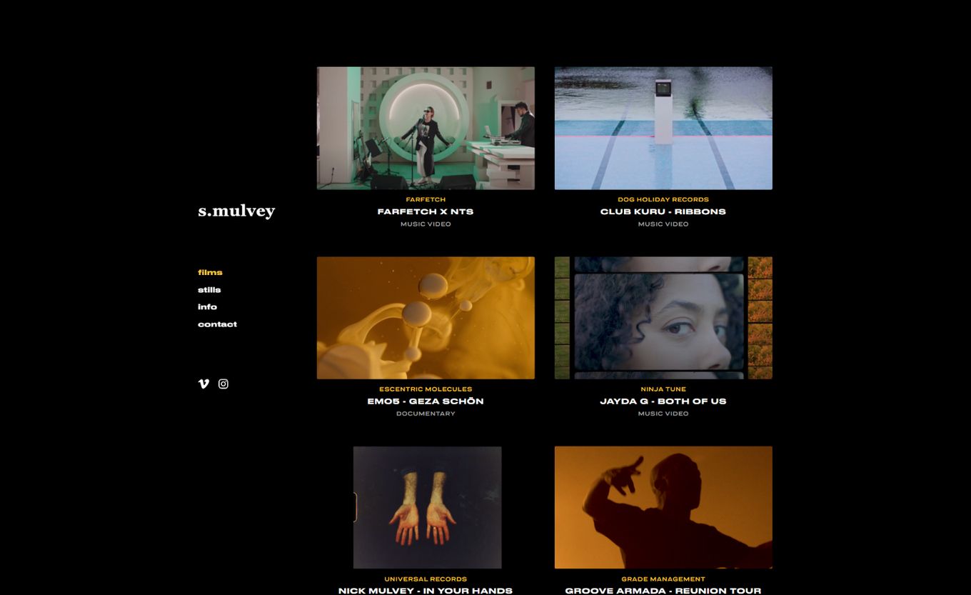 7 Amazing Video Portfolio Websites Examples Alvaro Trigo s Blog