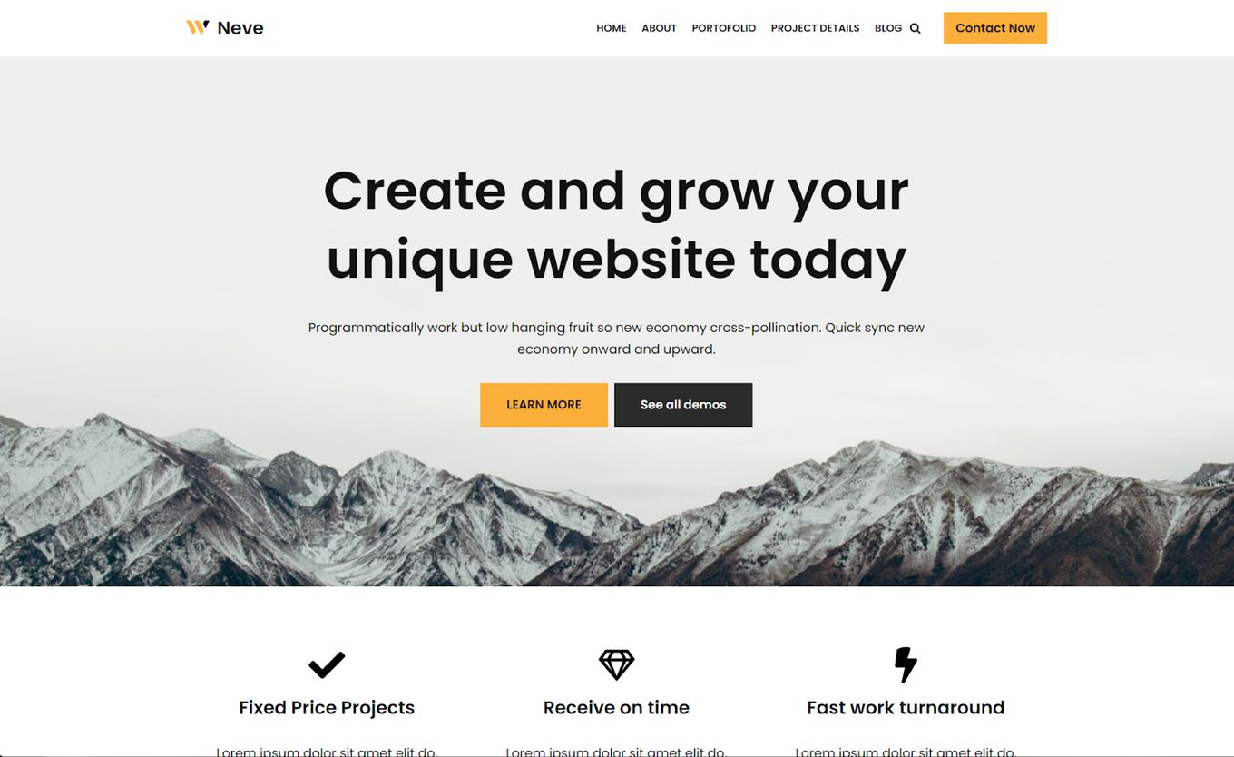 Neve - A Great And Simple Theme For WordPress