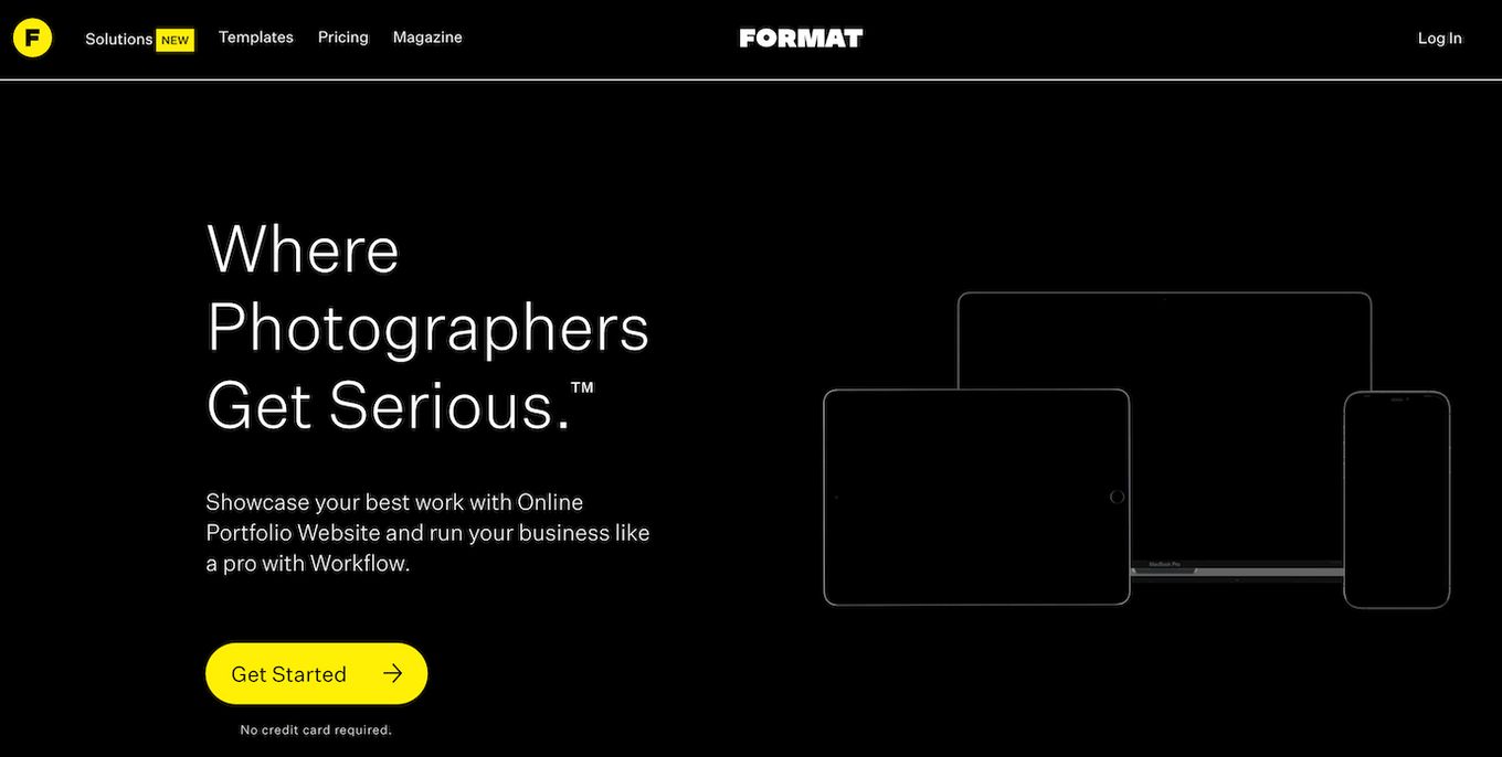 Format - A Great Website Builders For Photographers