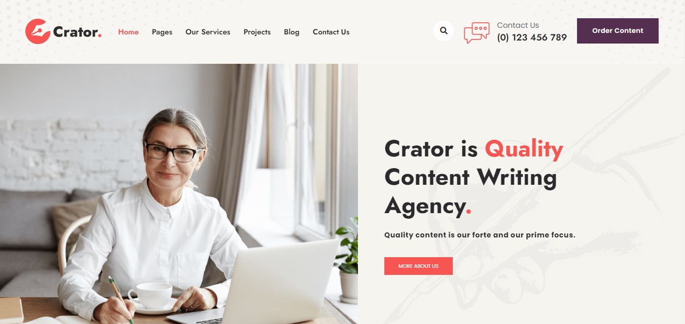 Crator - WordPress Theme For Writers