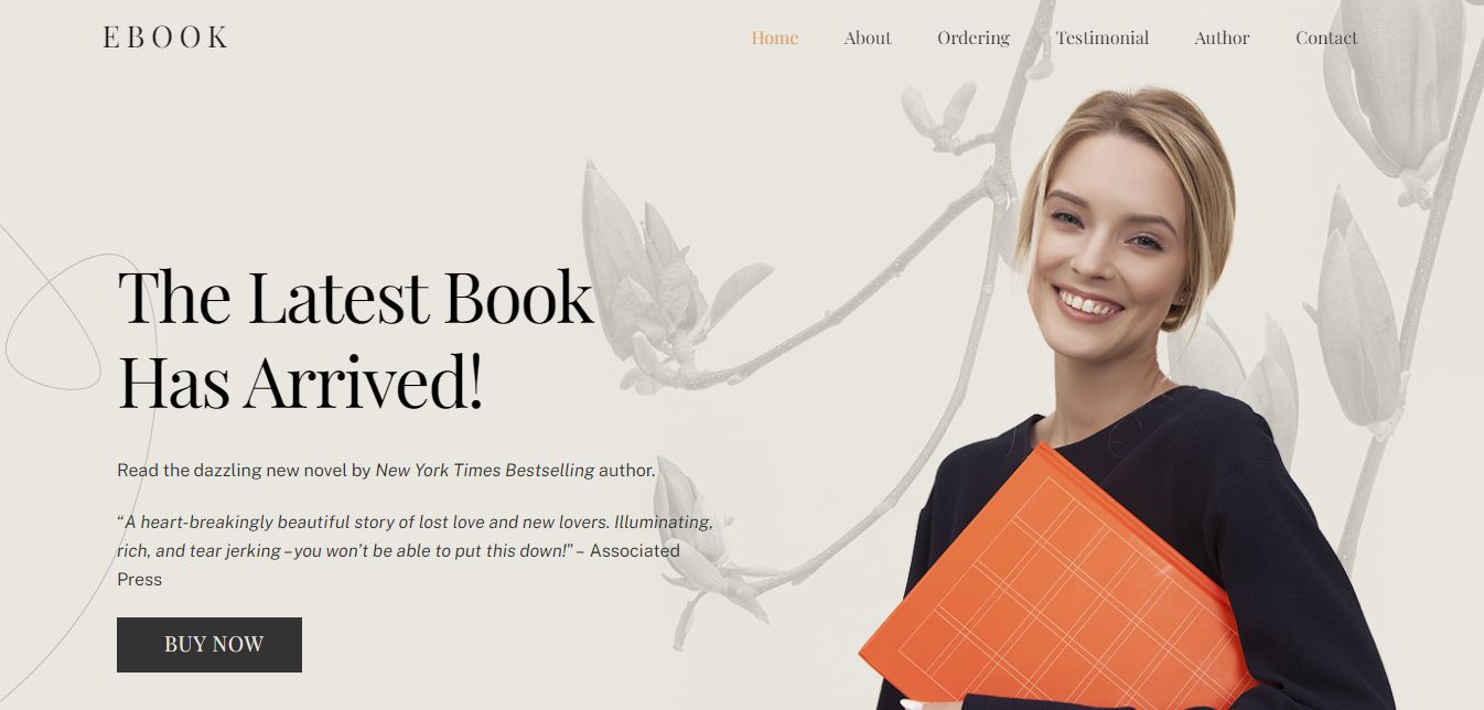 Ultra Ebook - Best WordPress Theme For Writers