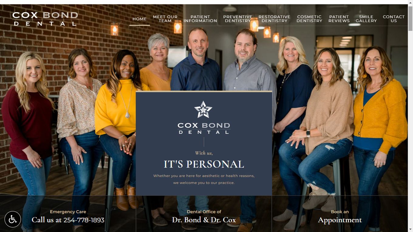 Cox Bond Dental - One of the best dental website designs
