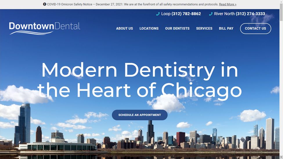 Downtown Dental - A great dental website