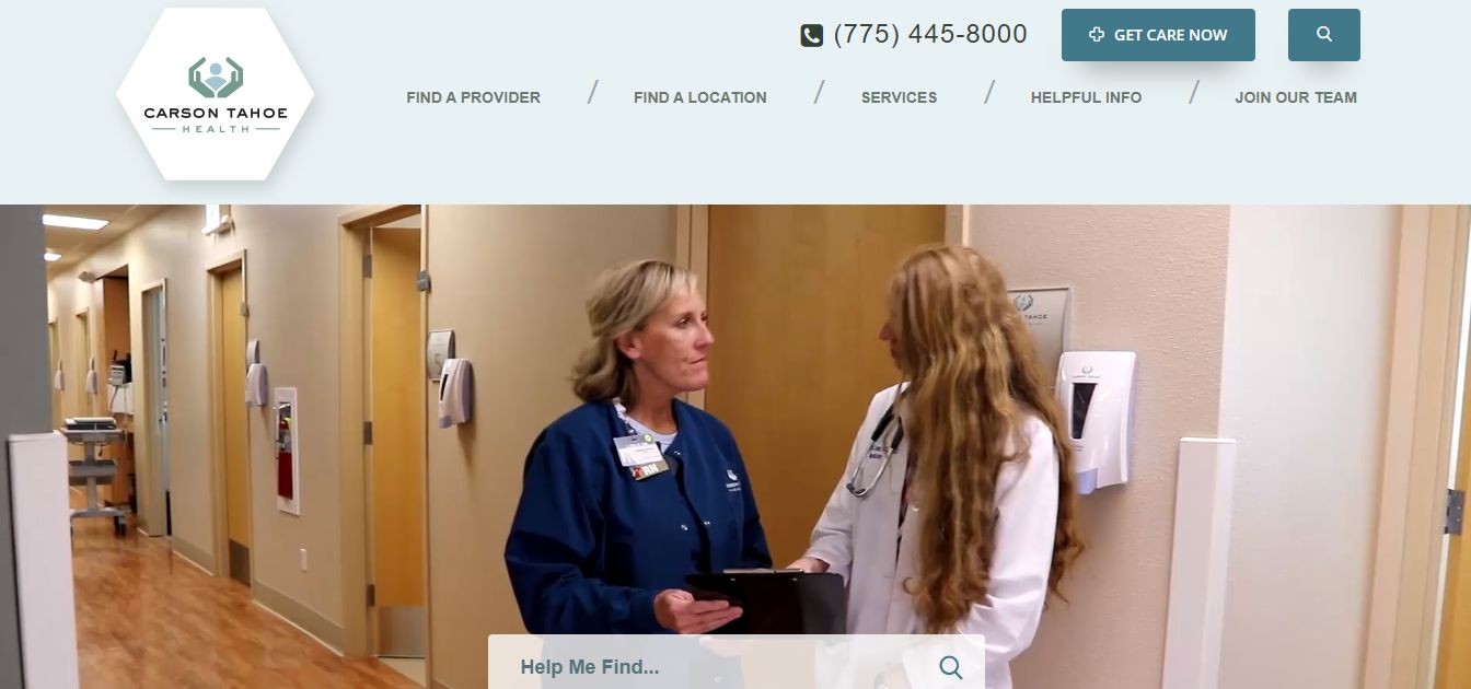 Carson Tahoe Health - Website Design For Medical Practise