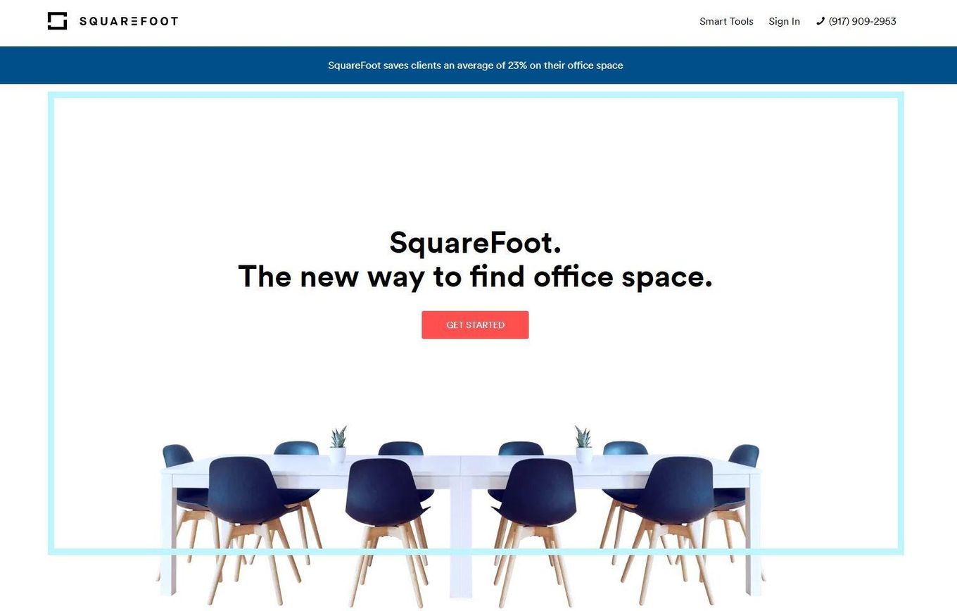 SquareFoot - A Great Real Estate Website Design