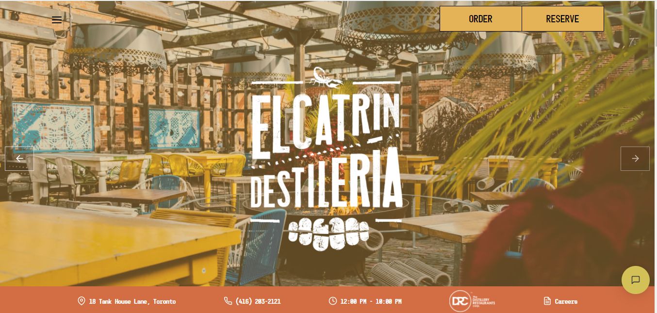El Catrin - Restaurant Website Example