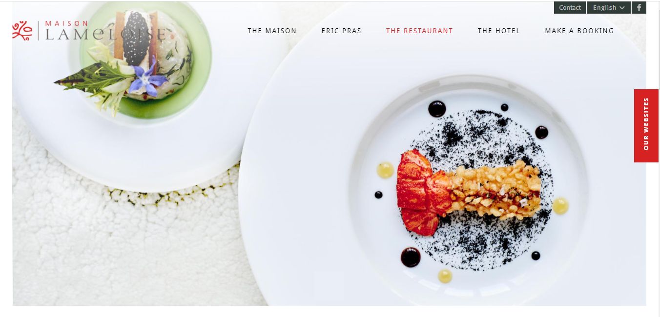 Maison Lameloise - Beautiful Restaurant Website Design