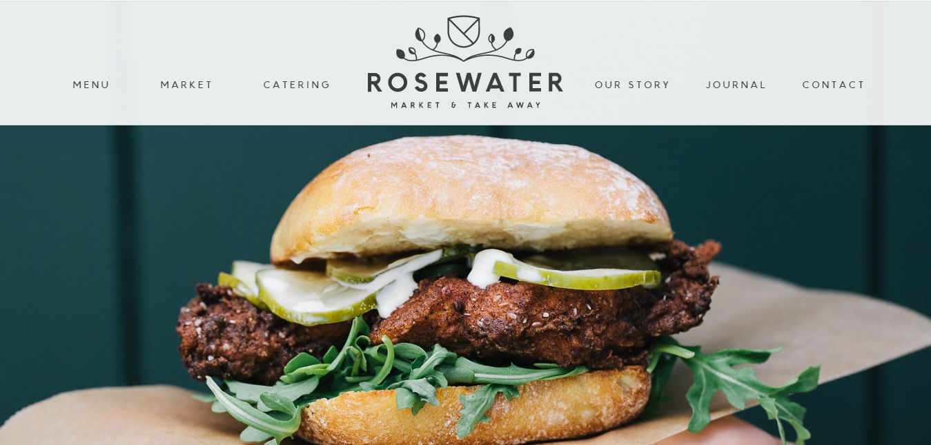 Rosewater - One of the best restaurant websites