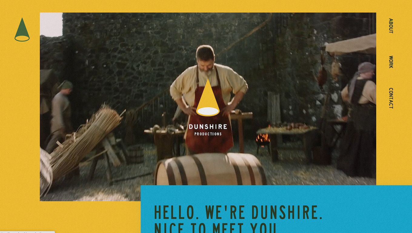 Dunshire - Storybrand website design example
