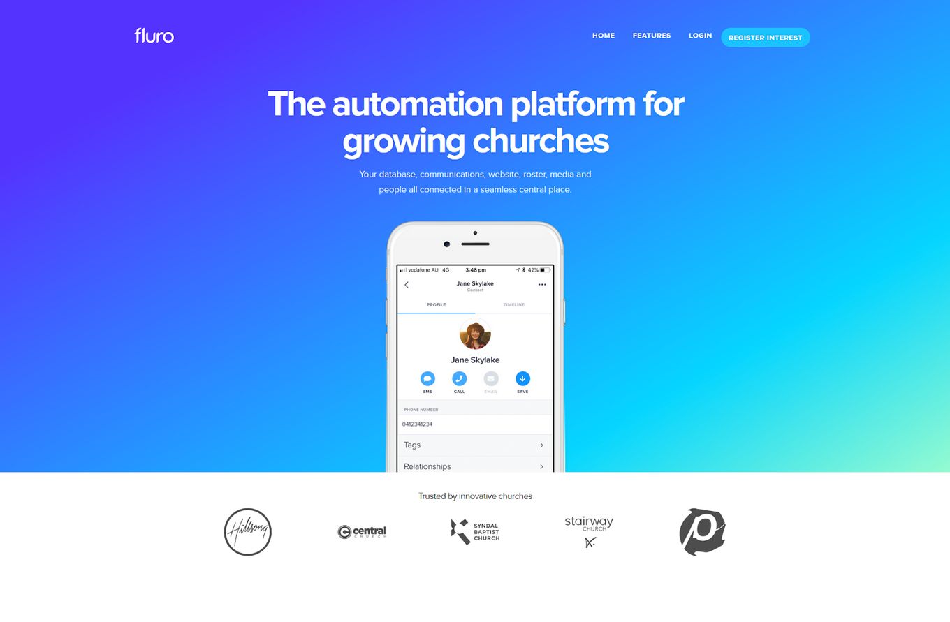 Fluro Automation - Storybrand website example