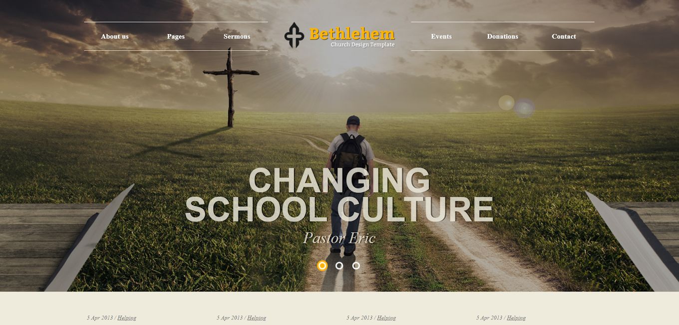 Bethlehem - Church HTML Template Website