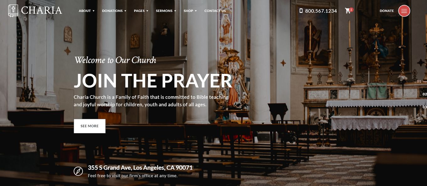 Charia - HTML Church Website Template