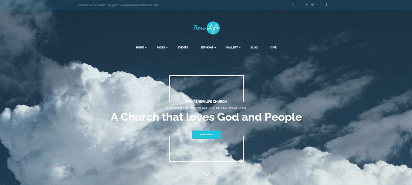 New Life - A Beautiful HTML Church Website Theme